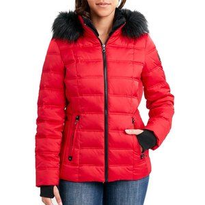 * Last ONE * Nautica Ladies Puffer Jacket with Faux Fur Trim - XXL